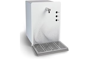 AQUATECNICA AcquaHOME® LAGUNA PLUS FRIGOGASATORE SOPRABANCO 3 VIE : ACQUA GASATA, FREDDA E NATURALE - REFRIGERATORE DISPENSER PER CASA O UFFICIO - MADE IN ITALY