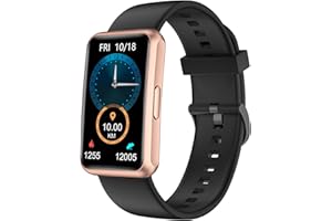 HUAKUA Tracker d'activité sans Bluetooth, sans application, pas de téléphone nécessaire, montre de fitness pour hommes, femmes, parents, étanche IP68, avec écran tactile complet, compteur de pas,