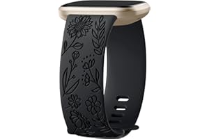 Oielai Cinturini Girasole Compatibile con Fitbit Versa 3/Fitbit Versa 4/Fitbit Sense/Fitbit Sense 2 Cinturini Donne, Cinturino in silicone morbido per Versa 3/Versa 4/Sense 2/Sense