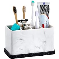 Portaspazzolini da bagno Organizer con 5 scomparti per spazzolino elettrico, portadentifricio per lavabo, organizer da bagno Portaspazzolini da bagno (Style C