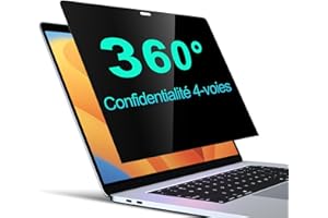 PYS Filtre de Confidentialité pour Macbook Air 13 Pouces M1 (2018-2021) - Filtre Anti-Espion 360°, Protecteur Antireflet Mat, Film Résistant Aux Rayures