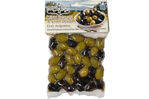 Candia Crop Mixed Kalamata and Green Olives, Pack of 5 x 200 g (Total: 1 kg)