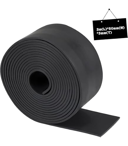 Selbstklebende Gummistreifen – Neopren-Matte 25mm X 5mm X 3m, Für Abdichtung, Stoßdämpfung & Anti-Rutsch