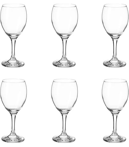 Lot De 6 Verres à Vin Blanc Arcoroc Princesa 190 Ml – Sans Marque De Remplissage, Polyvalents Long Drink 230 Ml