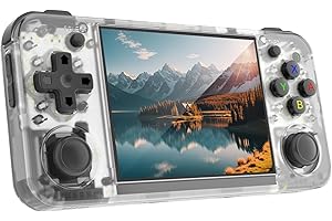 CAWEVON RG35XX H Retro Handheld Game Console, 3.5 Inch IPS Screen Linux System Retro Video Game Console with 64+128G TF Card Pre-Installed with 1000+ Games, Support HDMI TV Output 5G WiFi Bluetooth 4.2