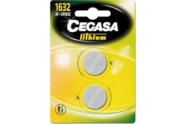 CEGASA CR1632 Pack 2 Pilas Botón de Litio