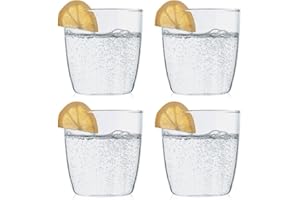 Bodum Confezione 4 Bicchieri Acqua Kvdrant in Vetro borosilicato Trasparente cl 35