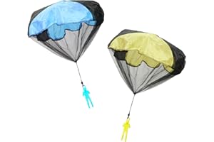 Bojueshaw 2pcs Outdoor Flying Parachute Toy,Soldiers Hand Throwing Army Men Parachute Toys for Kids,Boys Girls Gifts Birthday Party Favors Xmas