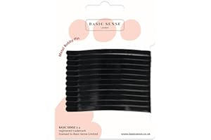 Basic Sense Jumbo Metal Hair Pins Sturdy Strong Bobby Slides Clips For Thick Hairpins for Unisex a pack of 12pcs