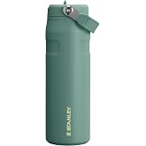 Stanley 1913 Flip Straw Water Bottle With Straw 0.7L - Shale | 10 Hours Cold - 2 Days Ice Cream - Stainless Steel - BPA Free