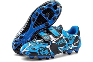 TOOPERZE Boys Football Boots Kids Girls Shoes Soccer Athletics Trainers Sport Shoes Running Shoes Teenager Outdoor Football Shoes Sneakers for Unisex