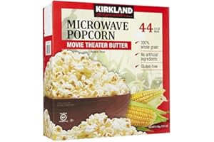 Kirkland Signature Microwave Popcorn, 3.3 oz, 44 Count by Kirkland Signature