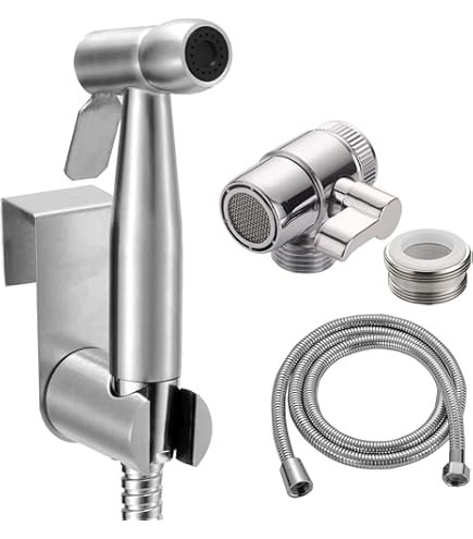 Douchette Bidet Hansgrohe S – Économie D’Eau EcoSmart – Chromé – Avec Support & Tuyau 1,25 M – Pour Eau Froide