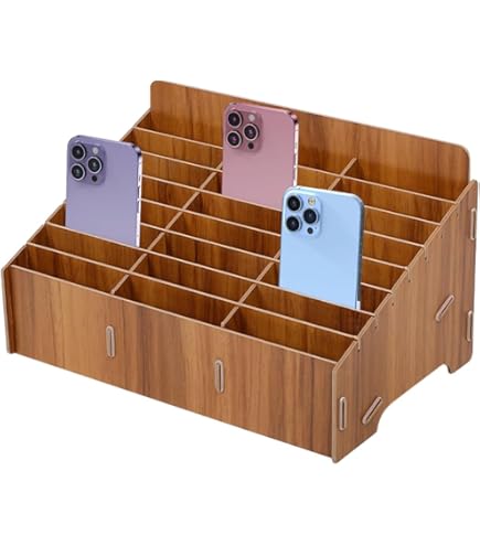 Operitacx Boîte De Rangement Pour Téléphone Portable En Bois, 30