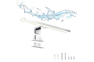 ERWEY 2 w 1 lampa LED do lustra, IP44, lampa łazienkowa, neutralna biel, oświetlenie do makijażu, do łazienki, 230 V, szafka z lustrem, lampa montażowa, lampa ścienna (30 cm, 4000 K, 5 W)