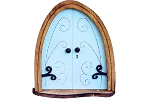 WANGDUODU Porte de fée pour Arbre, Porte de Jardin féérique Miniature, Porte de Conte de fées, Porte endormie et Statues d'arbre, Sculpture de Cour et de Jardin, Maison Mystique féérique