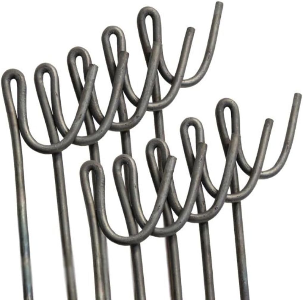 Suregreen Steel Fencing Pins | 1.2m Garden Stakes | 8mm diameter | Metal Fence Stakes for Garden Netting, Temporary Fencing, Garden Fence, Barrier Mesh, Windbreak | Road Pins | 10 Pack