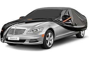 GUNHYI Autoabdeckung Wasserdicht und atmungsaktiv, Vollgarage Autoplane mit 7 Schichten Material zum Schutz vor Regen, Schnee, Sonne im Winter. Abdeckplane Geeignet für Limousine (490 zu 530 cm) 3XXL