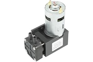 Yosoo Health Gear 12v Mini Membran Vakuumpumpe,vakuumpumpe 12v, Oilless Vakuumpumpe Unterdruckpumpe, 42w Mini Kleine Oilless Vakuumpumpe 85kpa Durchfluss 40l/min