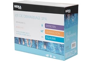 Neka Kit De Démarrage 4 Produits pour Spa - Brome/antimousse/ph+/ph- - Traitement Complet De l'eau du Spa