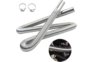 Tubo di scarico per auto, Aolkee Tubo di scarico del riscaldatore di parcheggio per auto in acciaio inossidabile da 200 cm di lunghezza Per lo strumento del riscaldatore ausiliario dell'aria dell'auto