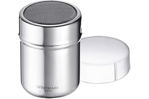 ‎WESTMARK Westmark Powdered Sugar Sifter, Stainless Steel Silver, 6.2 x 6.2 x 8.2 cm