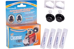 CLEANERCAPS Kit Pulizia Completa Macchina Caffè - 4 fiale Decalcificante Macchina Caffè e 2 Capsule Detergenti - Compatibile con Lavazza a Modo Mio - Capsule Igienizzanti per Pulizia Interna - Pulizia Automatica