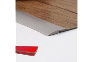 ZAYEJOD Tira de borde de goma autoadhesiva de PVC laminado de 1,2 m para puerta de piso, puerta, borde de azulejos de goma (altura de la cubierta dentro de 3 mm)