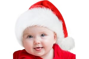 Weihnachtsmütze Nikolausmütze Damen Herren plüsche weihnachtsmann mütze Erwachsene Kinder Baby Rote Santa Mütze Bequemes Dicker Klassischer nikolaus mütze aus Samt für festliche Partys im neuen Jahr
