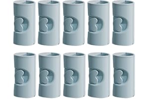OTKARXUS Bed Sheet Clips,10PCS Cylindrical Non-slip Plastic Bed Sheet Grippers, No Needle Sheets Holders Mattress Grippers Fasteners for Fixing Sheets, Clothes, Food Bags (Blue)