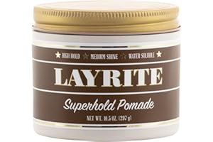Layrite Superhold Pomata 297g | Presa Forte | Solubile in Acqua | Lucentezza Media