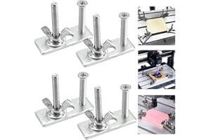 Corsehild 4 x Clamps for CNC Engraving Machine, T-Track Mini Hold Down Clamp Kit, Worktable Fastening Plates Fixture for Working Table of CNC 1610, CNC 1610PRO, CNC 2418, CNC3018, CNC 3018PRO