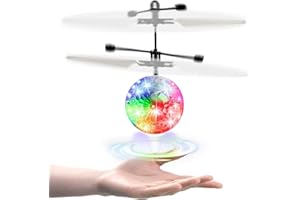 kizplays Flying Ball, LED Luminous Helicopter, Safe Palm Drone Infrared Sensor, Indoor and Outdoor, Family and Boys and Girls Toys 4