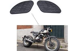 EVOMOSA Motorrad Tank Pads Tankaufkleber Pad Retro Universal Motorräder Tank Gummi Schutz Aufkleber