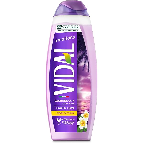 VIDAL Dusch- & Badeschaum Set 12 Stück | Duft Mora & Moschus | Für Körperpflege & Persönliche Hygiene
