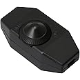 Mxfans OJ-339 Black Inline 150W 2A Manual Light Knob 904 Dimmer Switch for Lamps Lights