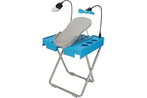 BRRNOO Profesjonalny Stołek do Pedicure Krzesło Antypoślizgowe Podnóżek, Podnóżek do Pedicure z Lupą LED i Wentylatorem Suszącym, Podnóżek Beauty do łatwego Pedicure w Domu Bez Zginania