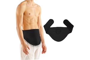 PINEESEATILE Cintura di stoma, coperture per sacchetti per stoma, cintura regolabile, ostomia in tessuto di asciugatura dell'umidità, sacchetti di colostomia lavabile in lavatrice per uomini e donne