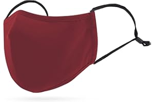 SV LIFE Masque Hygiénique Réutilisable + Filtre Interchangeable | Aprouvée CWA 17553 UE, 3 couches (BFE> 95%), Certifiée | Taille Adulte Grand (XL), Réglable, Tissu Lavable, Couleurs (Rouge, 3 unités)