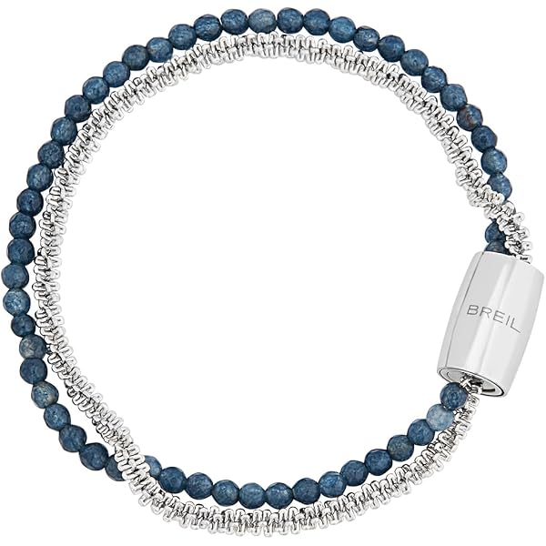 Collana Breil Tetra In Acciaio Lucido Con Perla Naturale – Forme Geometriche, Chiusura Regolabile 39–45 Cm