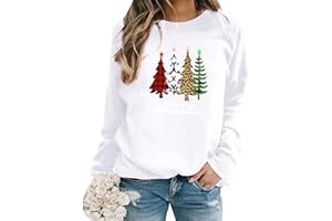 PEUIGNAO Pull de Noel Sapin Femmes Pull Noël Femme Grande Taille Ugly Christmas Jumper Pull Moche Noel Femme Drole Pullover Moche Sweat Noel Pulls Moches de Noel Sweatshirt Rigolo Pull Over Noel Sweat-Shirt