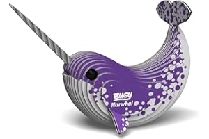 EUGY Water Eco-Friendly 3D Paper Puzzle (Narval)
