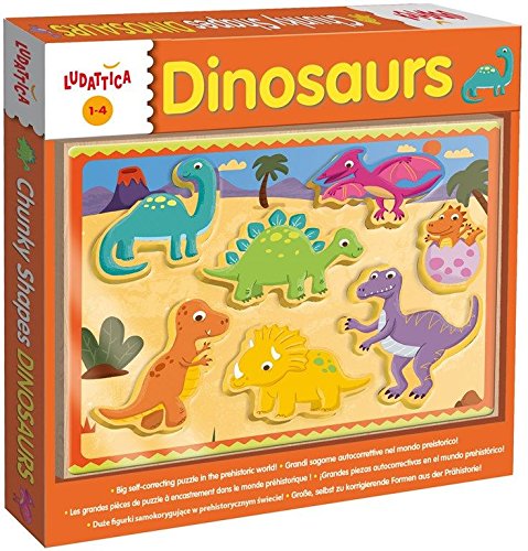 Lisciani 49912  Dinosaurs, Madera Puzzle