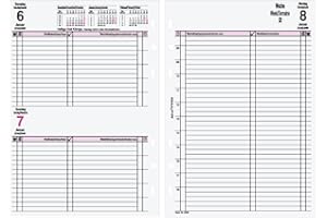 bind Kalendarz 2025 DIN A5, wkładki, terminarz dzienny, 1 dzień, 1 strona, B550325