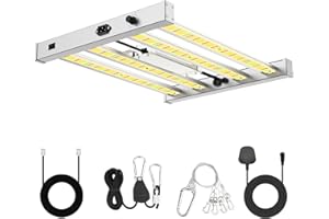 Phlizon Pro2000 240W LED Grow Light 1,2mx1,2m Full Spectrum Grow Lights avec 2,8 µmol/J 1152 pcs LED SMD améliorées Lampe de culture à intensité variable pour plantes d'intérieur Veg and Bloom