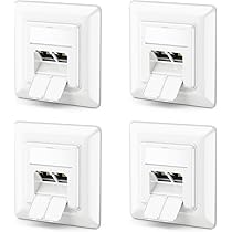Premium CAT6 Gigabit netwerk inbouw wandcontactdoos met