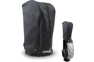 MEUNHY Golf Bag Rain Cover,43x20x44.9 Inch Waterproof Golf Bag Cover for Men Women Stand Bags and Carry Cart,Black