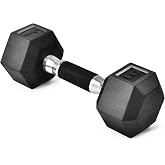 Yes4All Kau&ccedil;uk Kavrama Kaplı Altıgen Dambıllar - Kaymaz El Ağırlıkları 2,27-22,7 kg Tekli