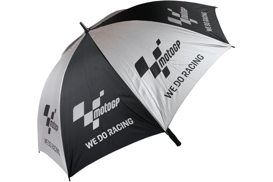 BIKE IT MotoGP Deluxe Track & Paddock Umbrella We Do Racing Large 1.3m Diameter Carbon Fibre Shaft