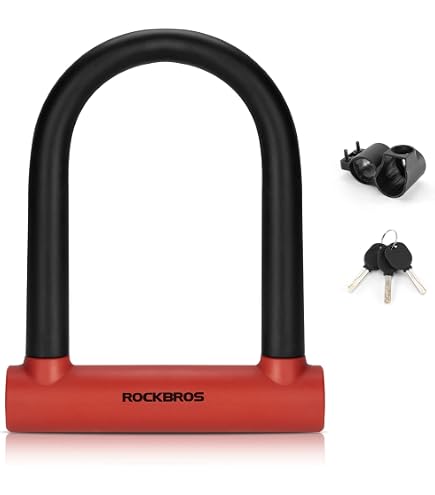 Antivol Vélo U CRIVIT Acier Carbone - Avec 2 Clés - Noir - NEUF